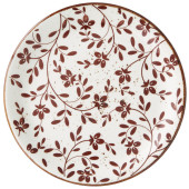 Steelite Flora Brown Coupe Plate 20cm/8" (Pack of 12)