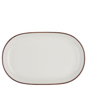Modest Brown Oval Platter 28 x 18cm/11 x 7" (Pack of 6)