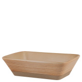 Rustico Taupe Rectangular Side Dish 17.8x12.5cm/6.75"x5" (Pack of 6)