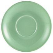 Genware Porcelain Saucer 12cm Green