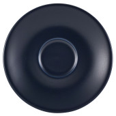 Genware Porcelain Matt Blue Saucer 12cm/4.75" - Overhead