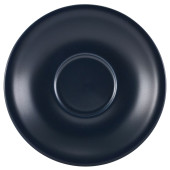 Genware Porcelain Matt Blue Saucer 13.5cm/5.25" - Overhead