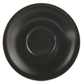 Genware Porcelain Saucer 16cm Matt Black