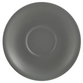 Genware Porcelain Saucer 16cm Matt Grey