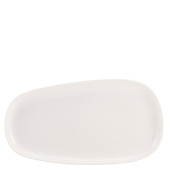 Genware Porcelain Organic Rectangular Plate 34cm/13" (Pack of 6)