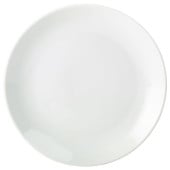 Genware Porcelain Coupe Plate 22cm White