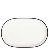Modest Black Oval Platter 28 x 18cm/11 x 7" (Pack of 6)