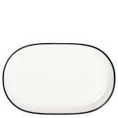 Modest Black Oval Platter 33 x 21cm/13 x 8.25" (Pack of 6)