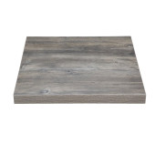 Bolero Square Melamine Table Top Ash Grey 700mm