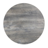 Bolero Round Melamine Table Top Ash Grey 600mm