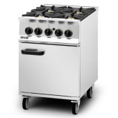 Lincat OG8001/RHD Opus 800 Gas Freestanding Oven Range R/Hand Door 4 Burners 600mm 33.6 kW