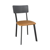 Bolero Metal Side Chair Vintage Camel (Pack of 4)