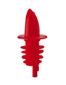 Beaumont Freeflow Spirit Pourer Short Plastic Red (Pack of 10)
