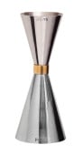 Mezclar Multi Measure Gold Banded Jigger 25ml/50ml