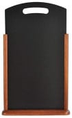 Tabletop Menu Chalk Board With Handle Dark Brown