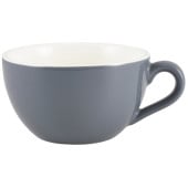 Genware Porcelain Bowl Shaped Cup 17.5cl/6oz Grey