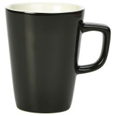 Genware Porcelain Latte Mug 34cl Black