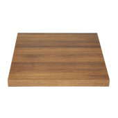Bolero Square Table Top Rustic Oak 700mm
