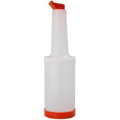 Store Save & Pour Quart Cocktail Juice Bottle 1 Litre Orange