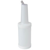 Save & Pour Professional Quart Cocktail Juice Bottle 1 Litre White