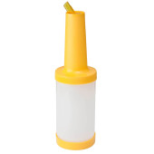 Save & Pour Professional Quart Cocktail Juice Bottle 1 Litre Yellow