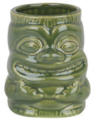 Ceramic Sea Green Tiki Mug With Handle 425ml 