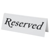 Plastic Reserved Table Sign