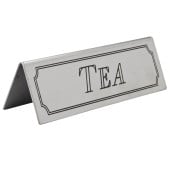 Stainless Steel Tea Table Sign