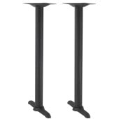 Atlas Twin Rectangular Black Poseur Height Table Base