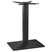 Hudson Single Rectangular Black Dining Height Table Base
