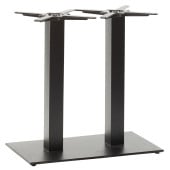 Titan Twin Rectangular Black Dining Height Table Base