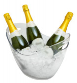 Clear Plastic Wine & Champagne Cooler 8 Litre