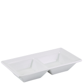 GenWare Porcelain Double Dish 15 x 8cm/6 x 3" (Pack of 6)