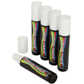 Chisel Tip Chalk Pen White 15mm (Pack of 5)