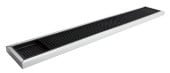 Deluxe Black Rubber Bar Mat With Stainless Steel Frame 24 Inch 