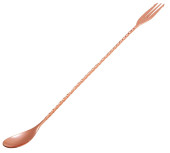 Mezclar Copper Cocktail Spoon With Fork
