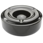 Windproof Melamine Ashtray Black 140mm (Pack of 6)