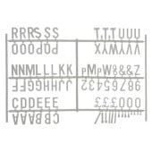 White Letter Set 3/4 Inch (540 characters)