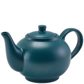 GenWare Porcelain Matt Teal Teapot 450ml/15.75oz (Pack of 6)
