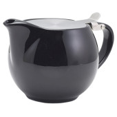 GenWare Porcelain Teapot With Infuser 500ml Black (Pack of 6)