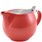 GenWare Porcelain Coral Teapot with Infuser 500ml/17.6oz (Pack of 6)