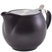GenWare Porcelain Matt Black Teapot with Infuser 500ml/17.6oz (Pack of 6)