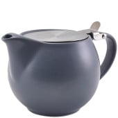 GenWare Porcelain Matt Grey Teapot with Infuser 500ml/17.6oz (Pack of 6)