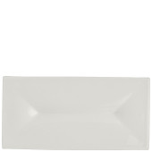 Rene Ozorio White Album Rectangular Tray with Indent 24 x 12 x 2cm/9.4 x 4.5 x 0.5" (Pack of 12)