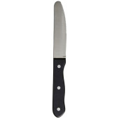 Varick Rounded Serrated Blade Pom Black Handle (Pack of 12)