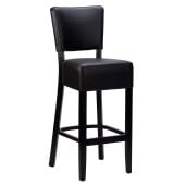 Alto FB Highchair Black Faux Leather With Black Frame
