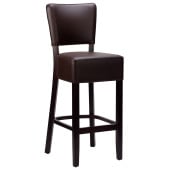 Alto FB Highchair Dark Brown Faux Leather With Wenge Frame