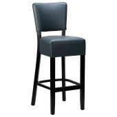 Alto FB Highchair Iron Grey Faux Leather With Black Frame