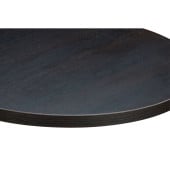 Egger Dark Brown Sorano Oak With Matching ABS Edge Round Table Top 700mm