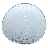 Creations Scape Glass Clear Round Platter 25cm/ 9.8" (Pack of 12)